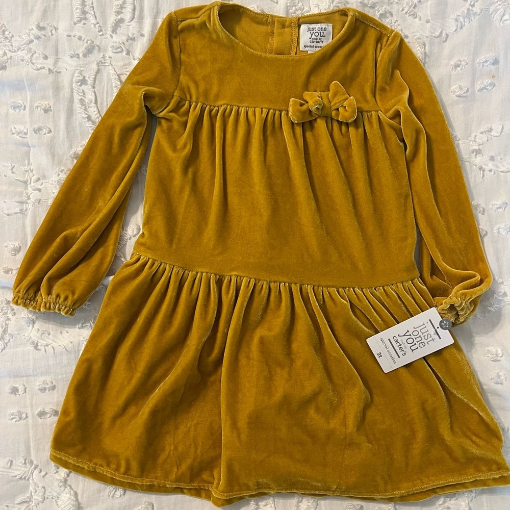 Just one you toddler girl velvet dress